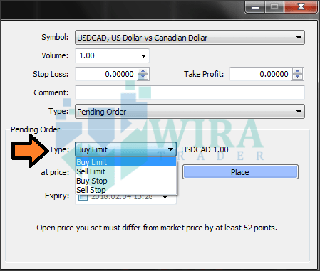 Cara pending order di forex